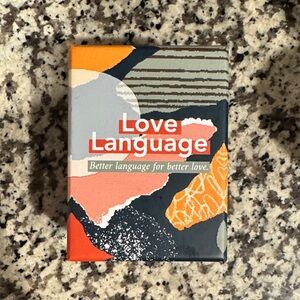 Love Language Game with Red and White Accents